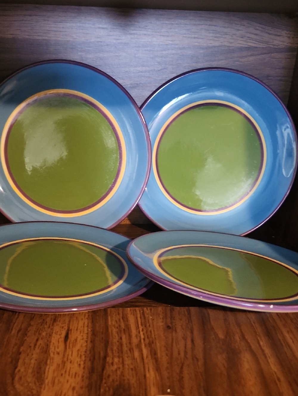 Dansk Coba Inca Blue Dinner Plates (4)